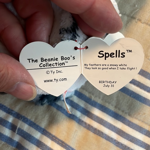 Set of 3 Ty beanie boos,6” with tags, Bamboo, Spells and Chillz - Picture 5 of 16